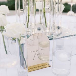 wedding table number signs